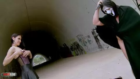 Skinny colombian MILF fucked in a  tunnel photo 01