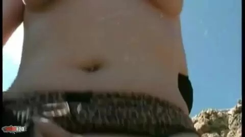 Lovely Karen stripping on the beach  photo 11