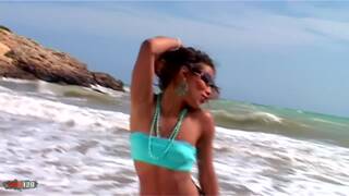 Karla sanchez: hot ebony strip