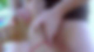 Muscle girl giving a footjob t