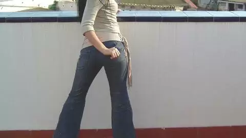 Pornstar teen brunette Kristina stripping on the terrace  photo 2