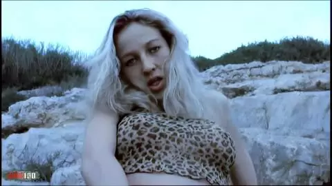 Blonde dirty whore nude in the rocks photo 06