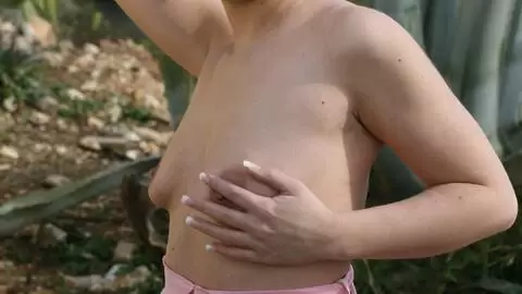 Paradisiacal strip tease of a teen photo 6