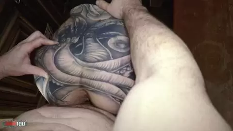 Tattooed French MILF Lexy Karma sucks and fucks Terry in the kitchen photo 11