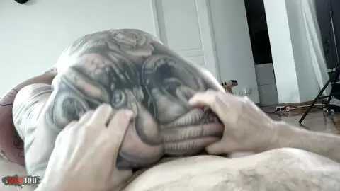 Lexy Karma tattooed French MILF sucks and fucks hard in yoga spandex photo 9