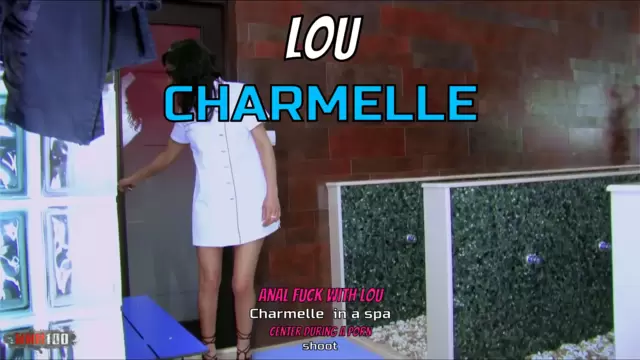 Anal fuck with Lou Charmelle  in a spa center during a porn shoot