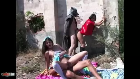 Luna and Alys getting fucked in the nature by ....  photo 15