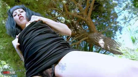 Lovely Luzy Miss dancing and stripping in the wild 