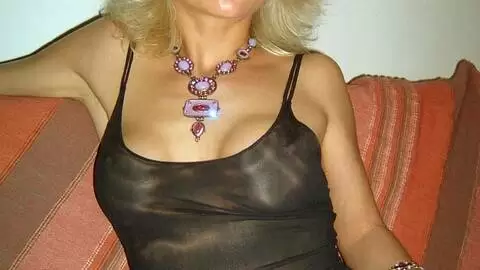 Hot blonde Magda getting naked with a black outfit  photo 5