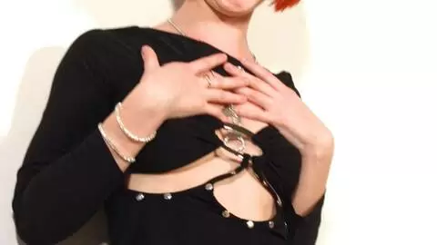 Great redhead Mahylis removing clothes with a black outfit  photo 10