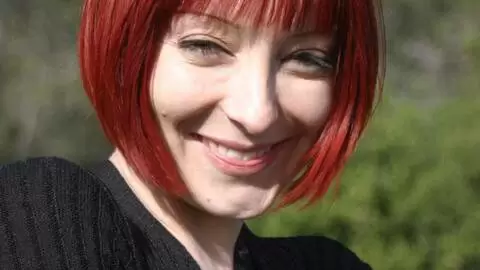 Hot petite redhead Mahylis removing clothes in the woods  photo 1