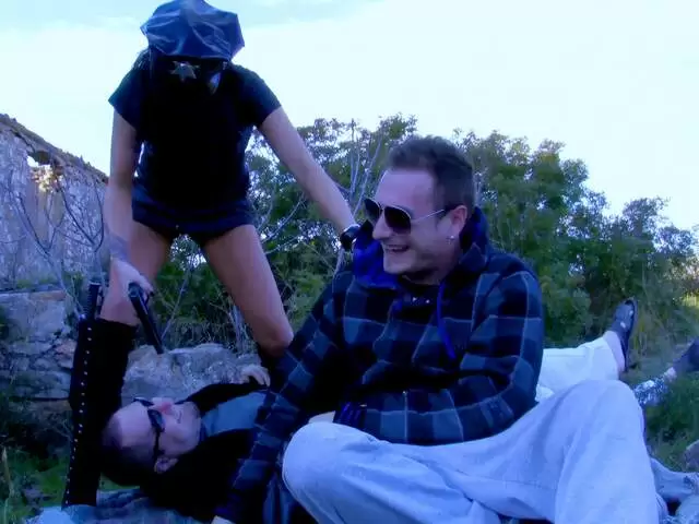 Here is the making of Jordan Perry in sexy cop uniform photo 5