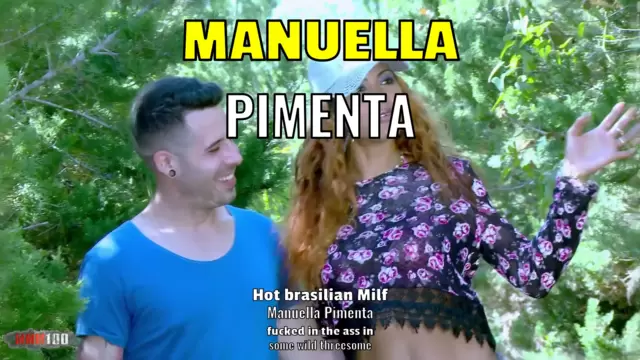 Hot brasilian Milf Manuella Pimenta fucked in the ass in some wild threesome
