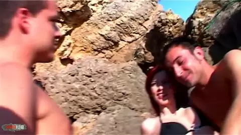 Red hair babe from budapest sucking and fucking like nimpho in the beach photo 01