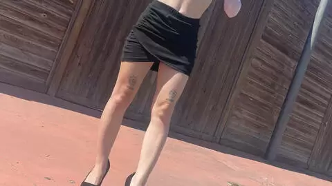 Sexy photos in the street with the beautiful Massy Sweet photo 15