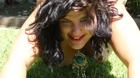 La chubby brunette Megan Monster stripping  photo 4