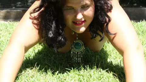 La chubby brunette Megan Monster stripping  photo 13