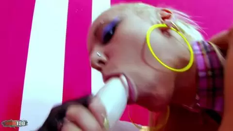 Blonde teen Melody Star stripping and masturbating photo 14