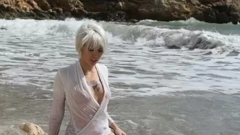 Great teen blonde Milky dancing and stripping  photo 10