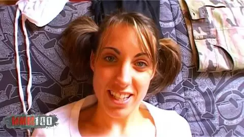 French babe Missguapa trying to insert a very big dildo in her asshole  photo 01