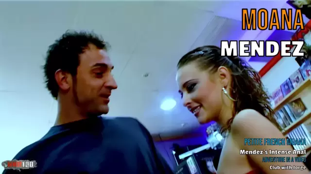 Petite French Moana Mendez's Intense Anal Adventure in a Video Club with Jorge Fernandez