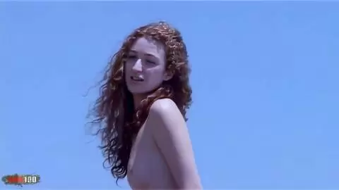 Strip by the sea with Monica Ledesma a beautiful little Spanish redhead photo 15