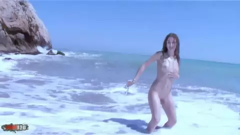 Hot amateur babe Monica Ledesma make a a sexy strip in the sea photo 06