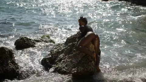 Pretty ebony Naomi Lionness removing clothes  photo 12