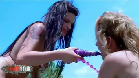 Nikky Blonde, Nina Roberts & Axelle Mugler lesbian trio photo 09