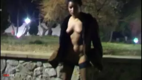 Lisa peeing outdoor in the night  photo 12