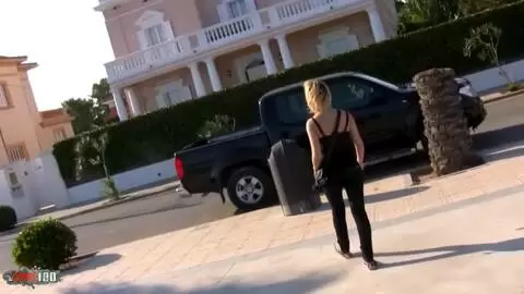 Spectacular young blonde Nyl Bahia gets anal fucked in the ruins photo 01