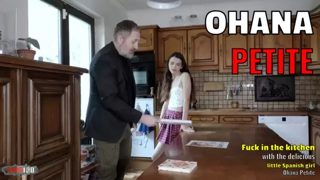 Fuck in the kitchen with the delicious little Spanish girl Ohana Petite