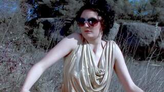 Sexy strip in the nature