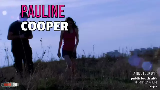 A nice fuck on a public beach with french teen Pauline Cooper