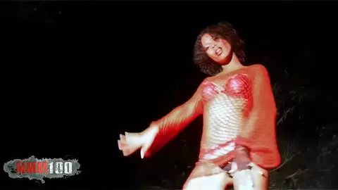 Night photo session with the beautiful French black Priska Farell photo 03