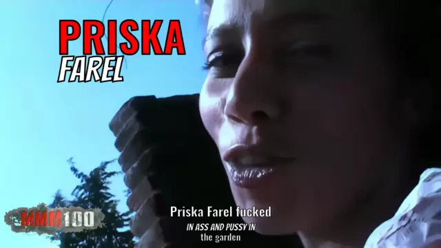 Priska Farel fucked in ass and pussy in the garden