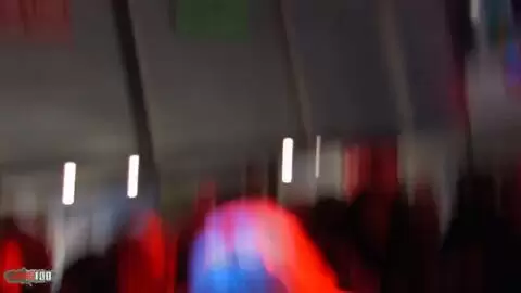 2 stripers having sex with a strapon in public photo 03