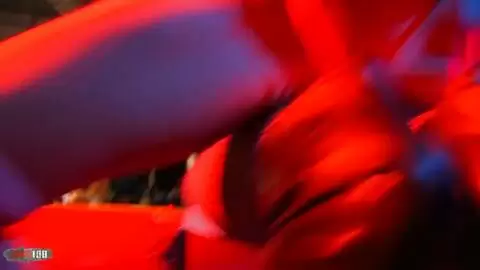 2 stripers having sex with a strapon in public photo 09