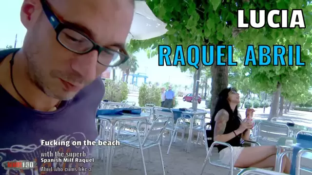 Fucking on the beach with the superb Spanish Milf Raquel Abril who cums like a slut