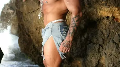 Horny Rob Diesel removing clothes on the beach  photo 3