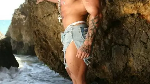 Horny Rob Diesel removing clothes on the beach  photo 4