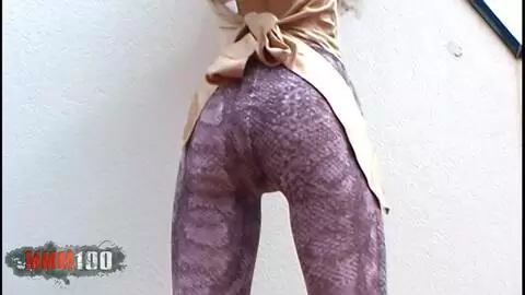 The beautiful skinny arab teen Safia in leggings on the terrace photo 05