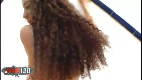 The beautiful skinny arab teen Safia in leggings on the terrace photo 06