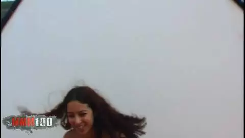 The beautiful skinny arab teen Safia in leggings on the terrace photo 12