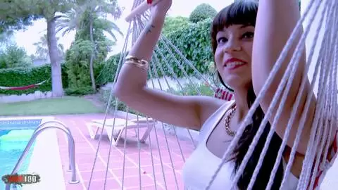 The sublime young mixed race Sasha Jones in my bed, for a good fuck with squirting photo 02