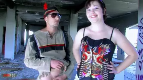 At 19 years old Shalimare reveals her pretty voluptuous shapes in her very first porn scene photo 01