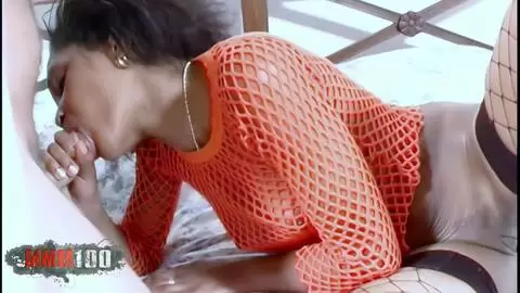 Anal fuck on the bed with Shania, a delicious little French black girl photo 04