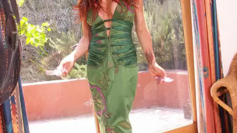 Nice MILF redhead with big tits Shannon Kelly doing a strip  photo 11