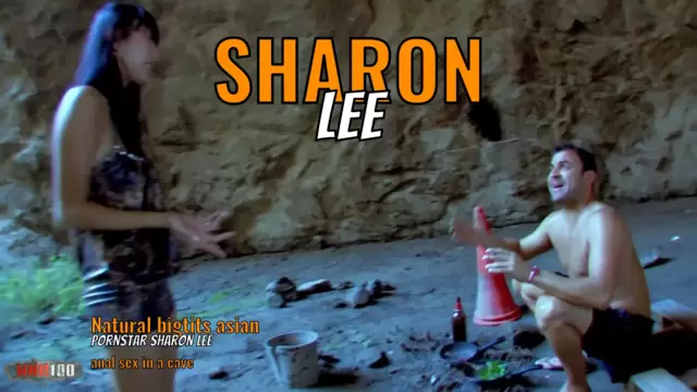 Natural bigtits asian pornstar Sharon Lee anal sex in a cave