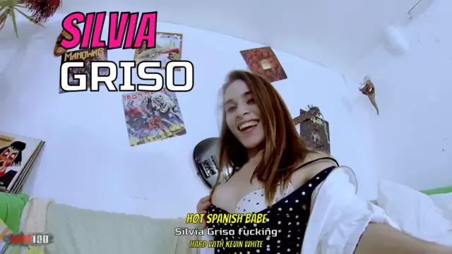 Hot spanish babe Silvia Griso fucking hard with Kevin White